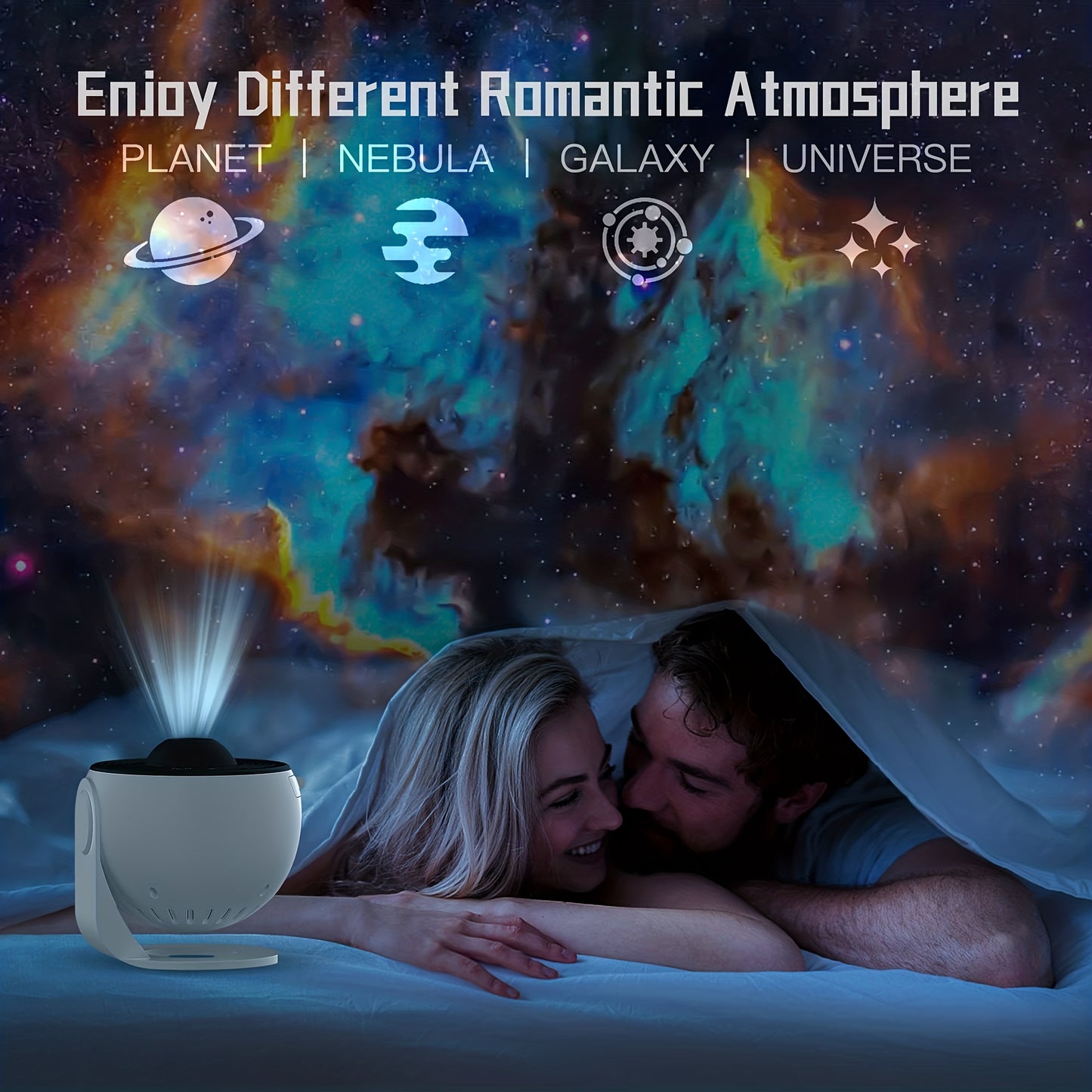 1pc Star Projector LED Lights For Bedroom Night Light, Planetarium Projector Night Light Projector, Include Replaceable 12 Discs
