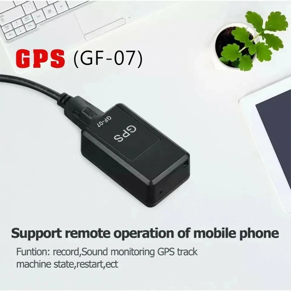 Mini posicionador de seguimiento GPS GF07, Rea, seguimiento de tiempo, posicionamiento remoto del vehículo, grabación móvil, escucha, antipérdida