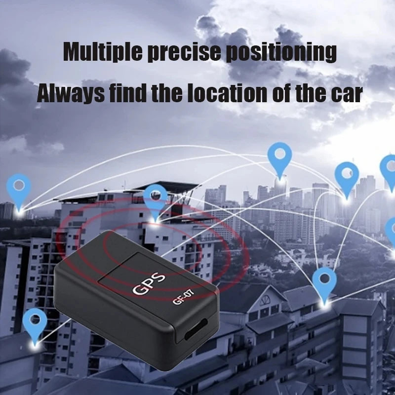 Mini posicionador de seguimiento GPS GF07, Rea, seguimiento de tiempo, posicionamiento remoto del vehículo, grabación móvil, escucha, antipérdida