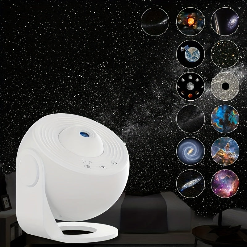 1pc Star Projector LED Lights For Bedroom Night Light, Planetarium Projector Night Light Projector, Include Replaceable 12 Discs