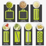 Picadora de verduras multifuncional 14/16 en 1, mango, rejilla de alimentos, picadora de alimentos, rebanador de verduras, cortador, artículos de cocina Serima shop