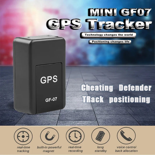 Mini posicionador de seguimiento GPS GF07, Rea, seguimiento de tiempo, posicionamiento remoto del vehículo, grabación móvil, escucha, antipérdida