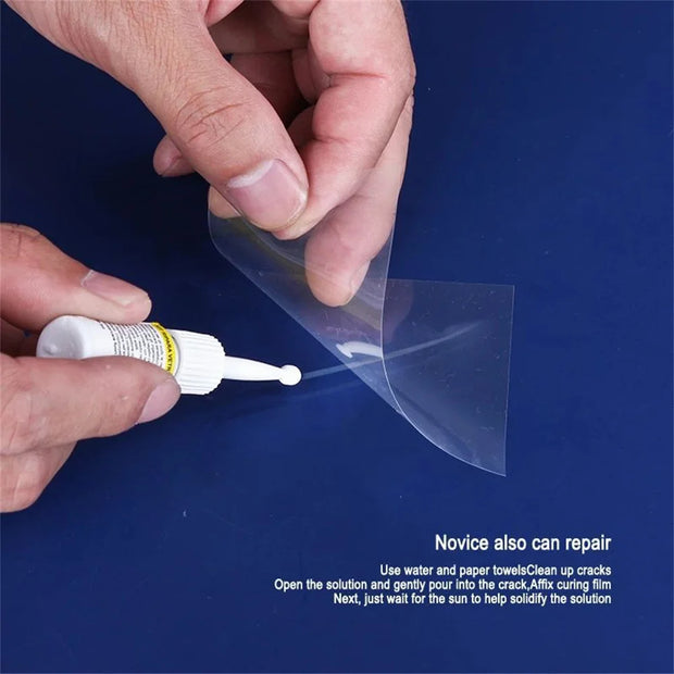 Kit de reparación de parabrisas para vidrio