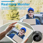 Mini cámara de seguridad WiFi inalámbrica recargable